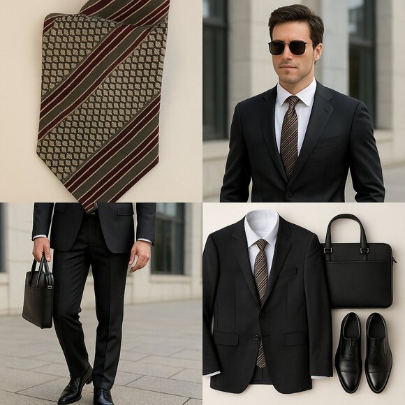 🤵 Giorgio Armani 100% Silk Tie – Made in Italy - Picture 1 of 8